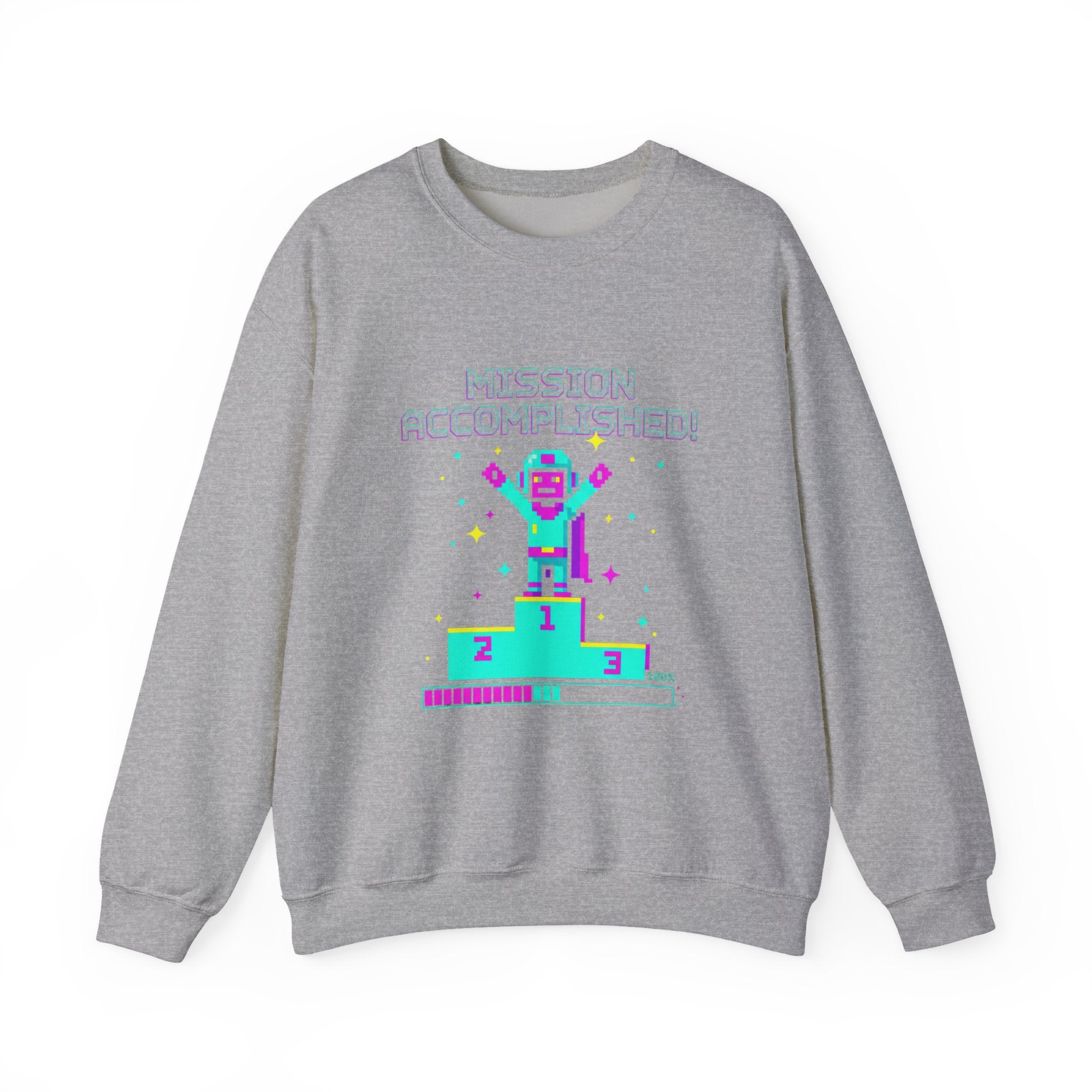 Pixel Champion Crewneck Sweatshirt | retro gaming, pixel art design