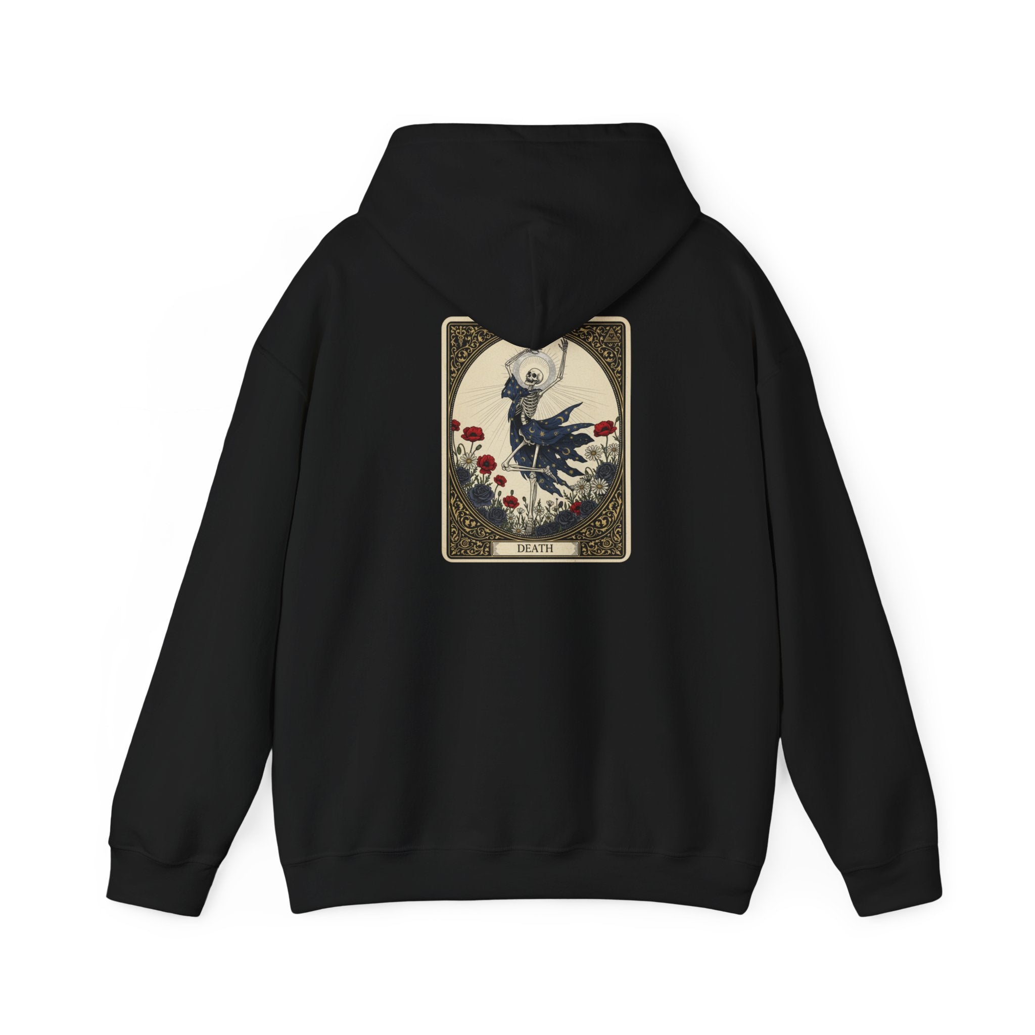 Raven Tarot Card Hoodie | occult type, witchy typography