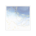Blue Gold Marble Post-it Note Pad — Elegant Sticky Notes for Office & Desk