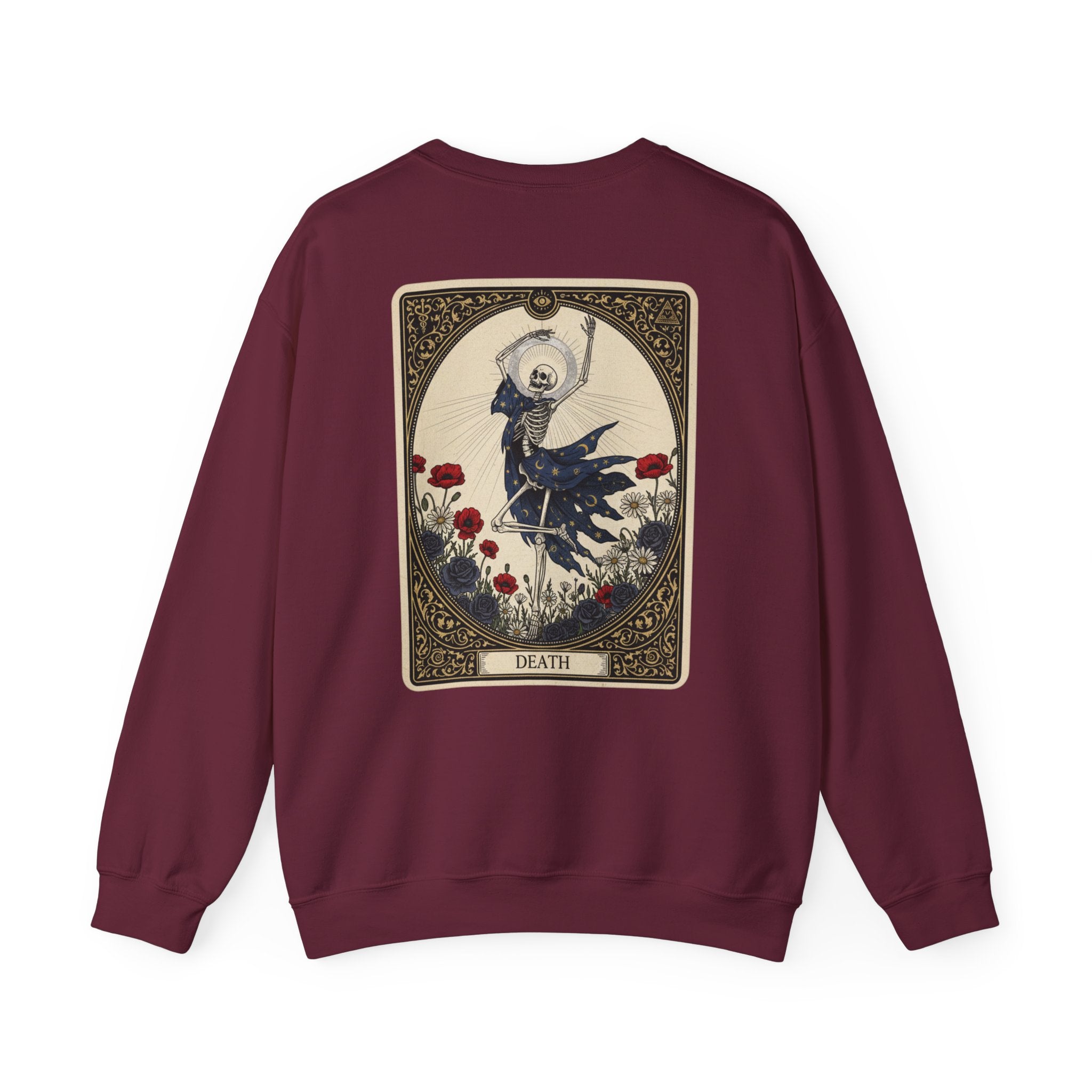 Death Tarot Crewneck Sweatshirt | occult type, witchy typography