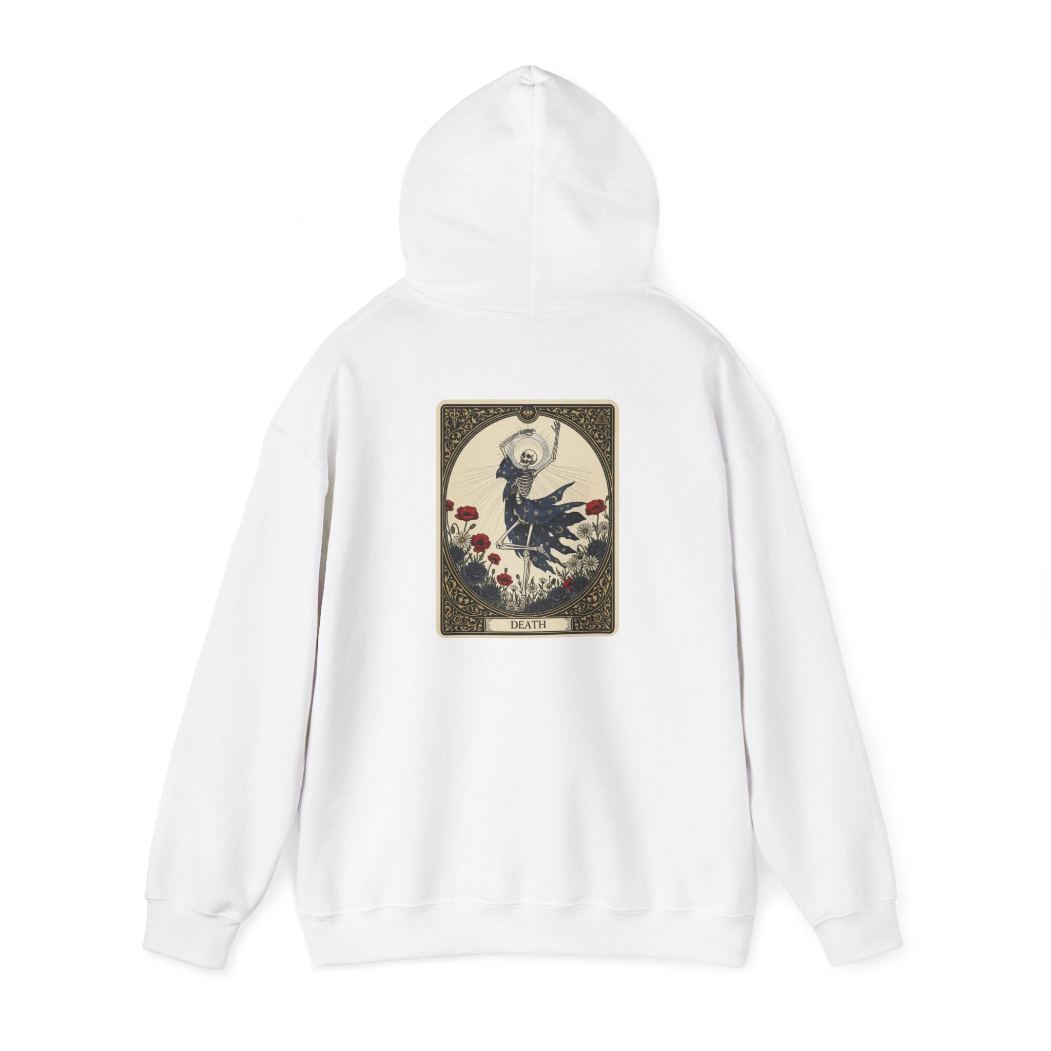 Raven Tarot Card Hoodie | occult type, witchy typography