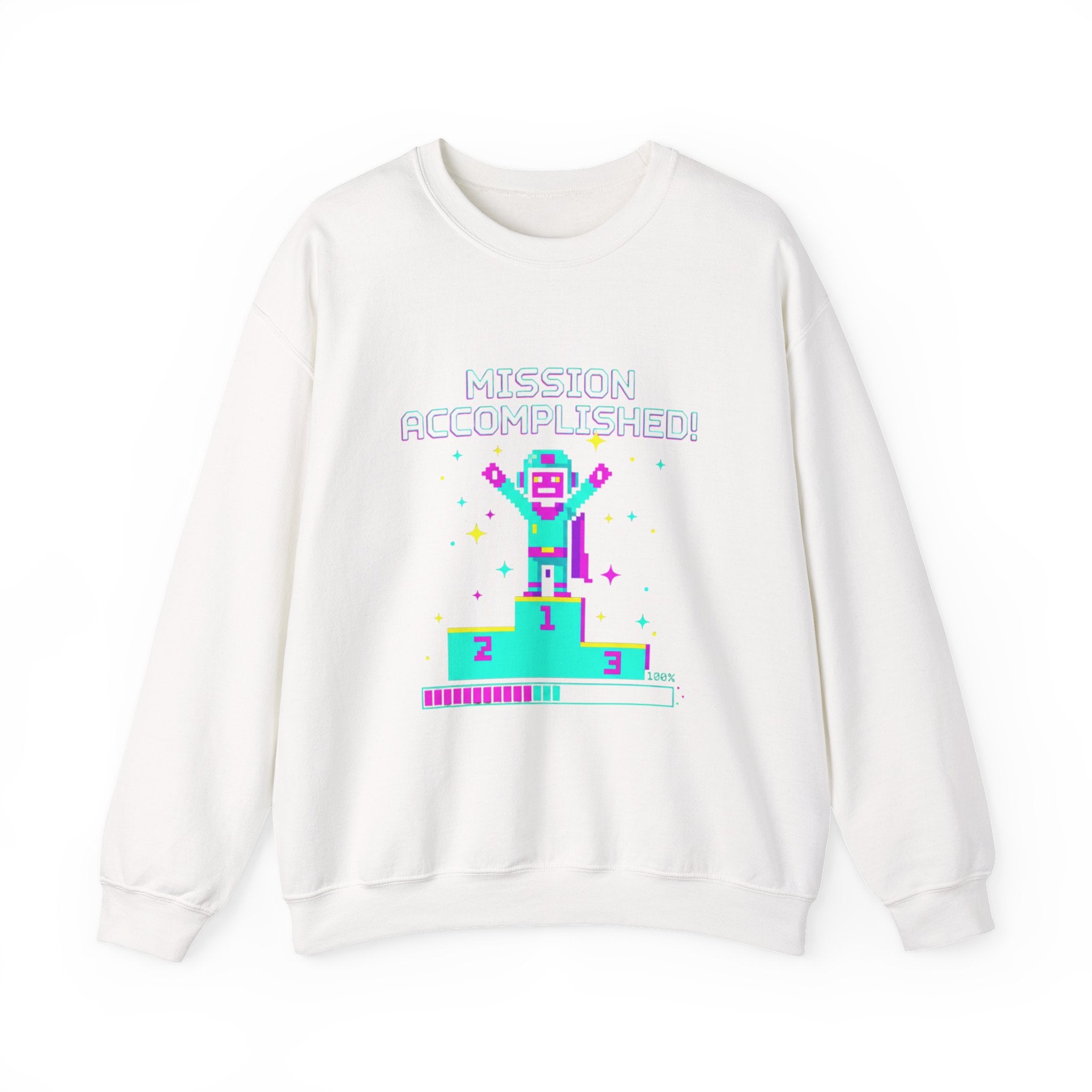 Pixel Champion Crewneck Sweatshirt | retro gaming, pixel art design