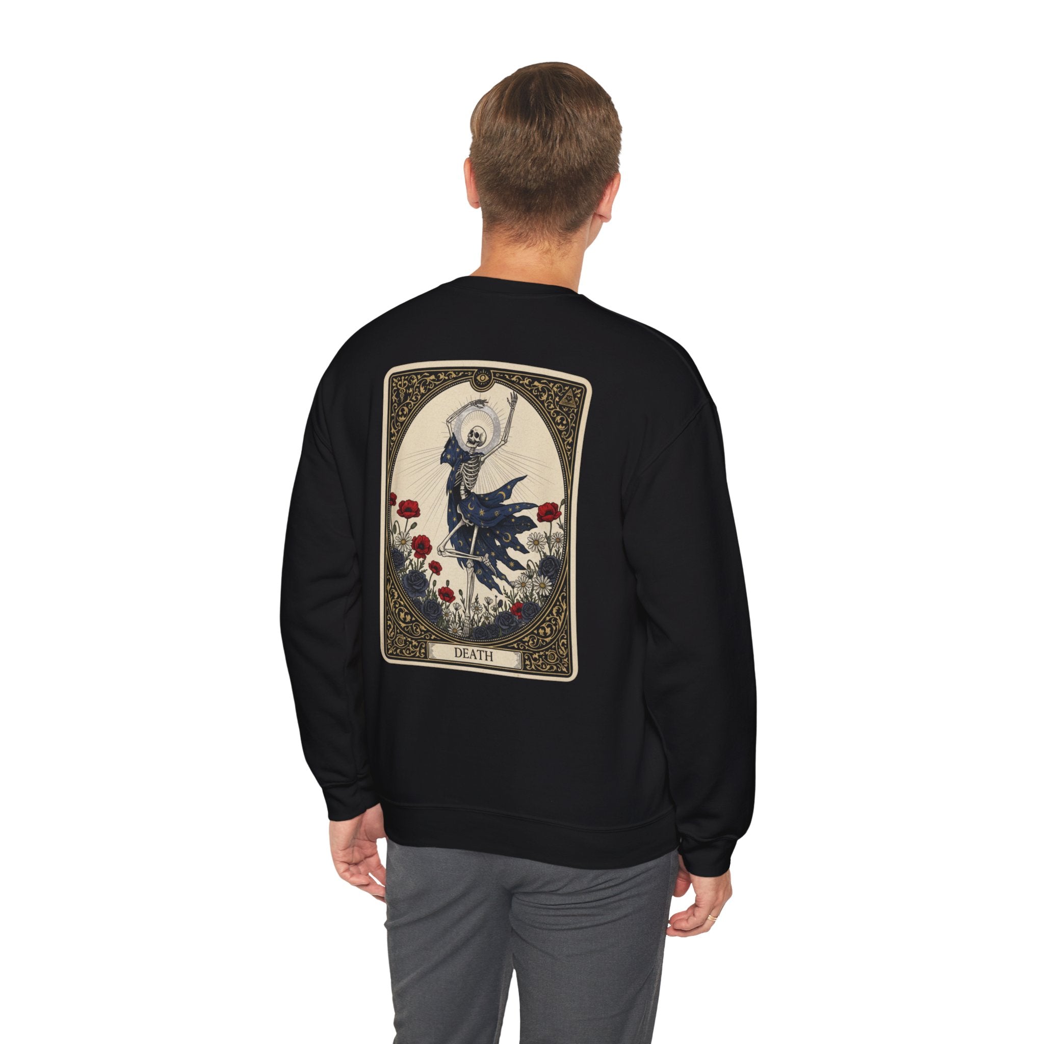 Death Tarot Crewneck Sweatshirt | occult type, witchy typography