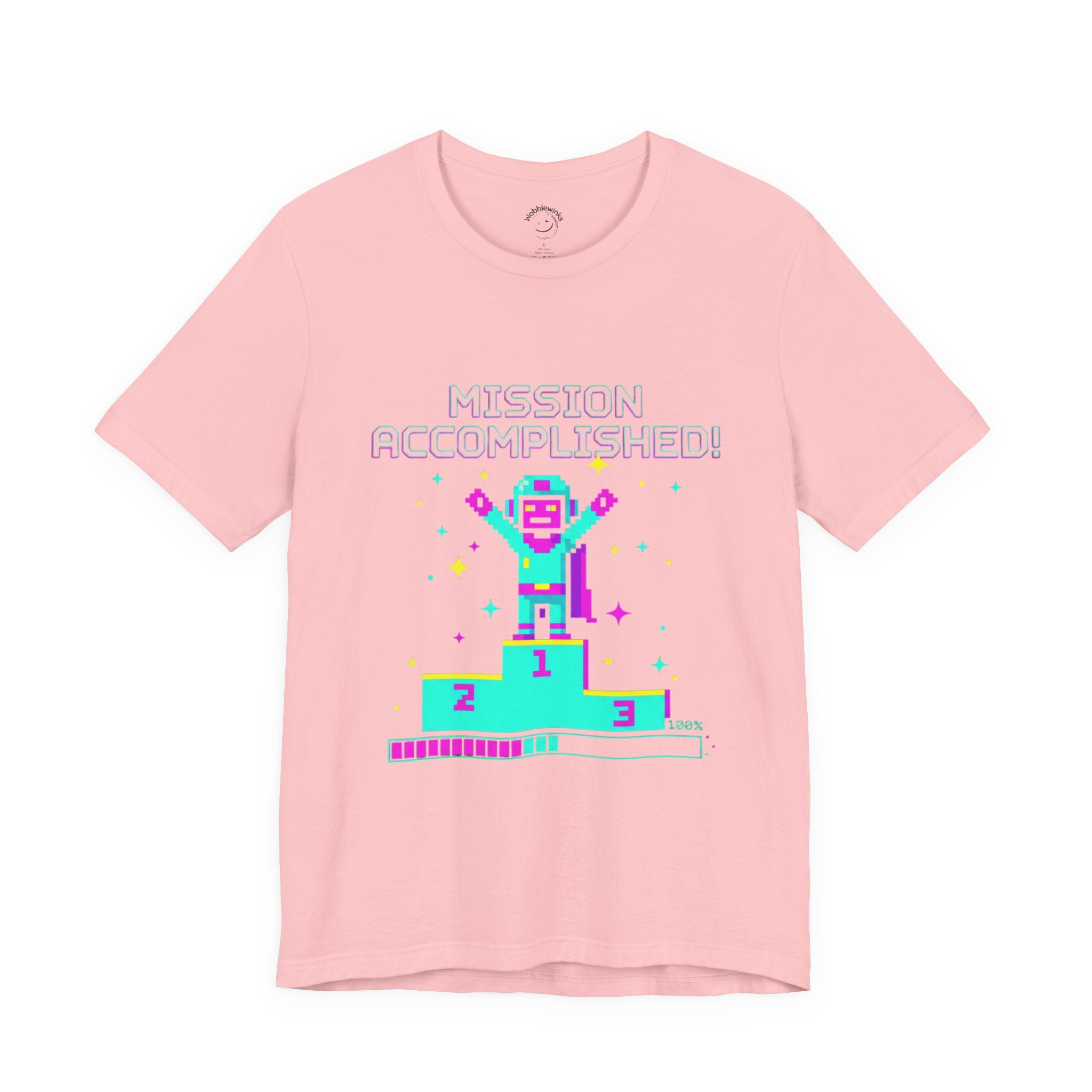 Pixel Champion Podium Tee | retro gaming tee, pixel art design