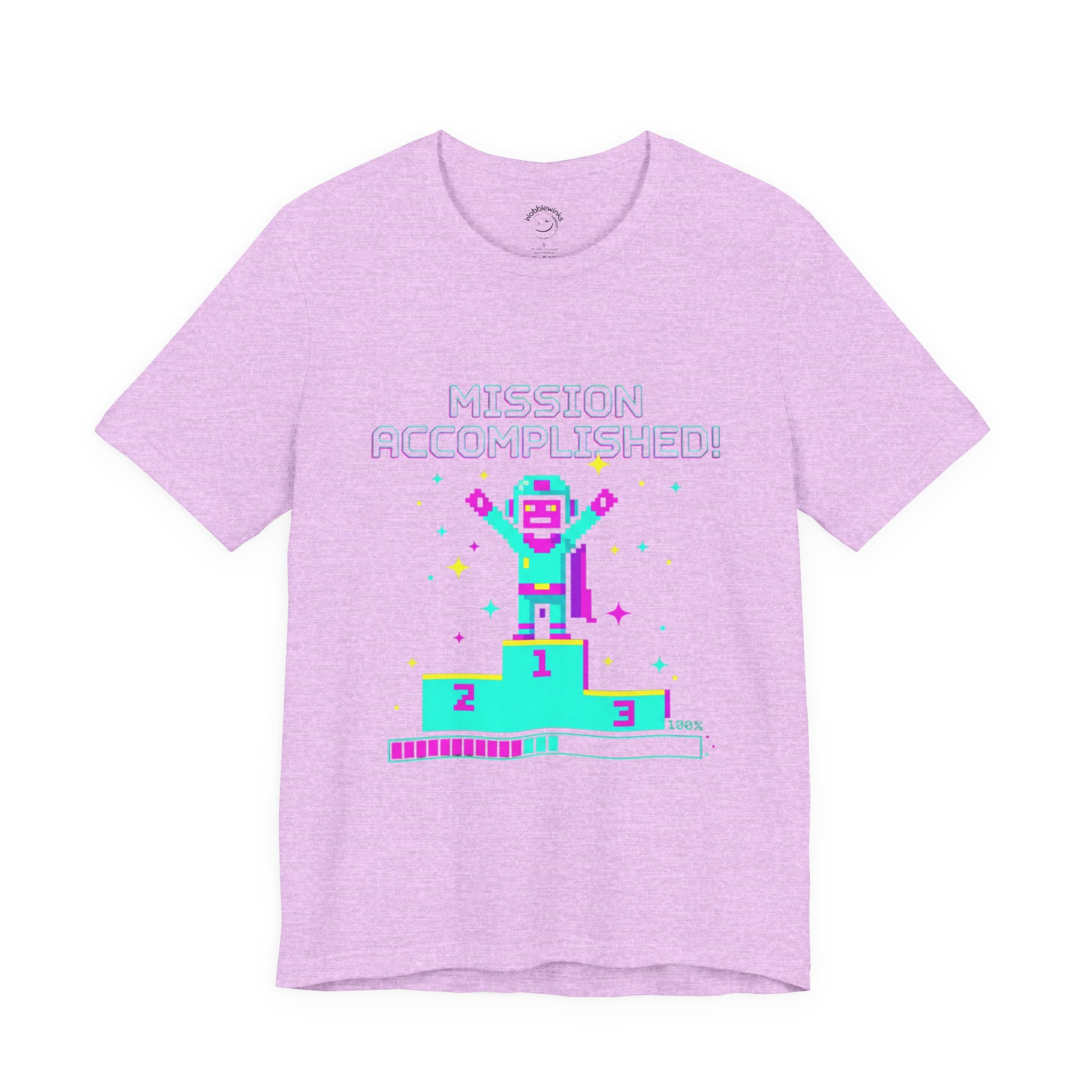 Pixel Champion Podium Tee | retro gaming tee, pixel art design