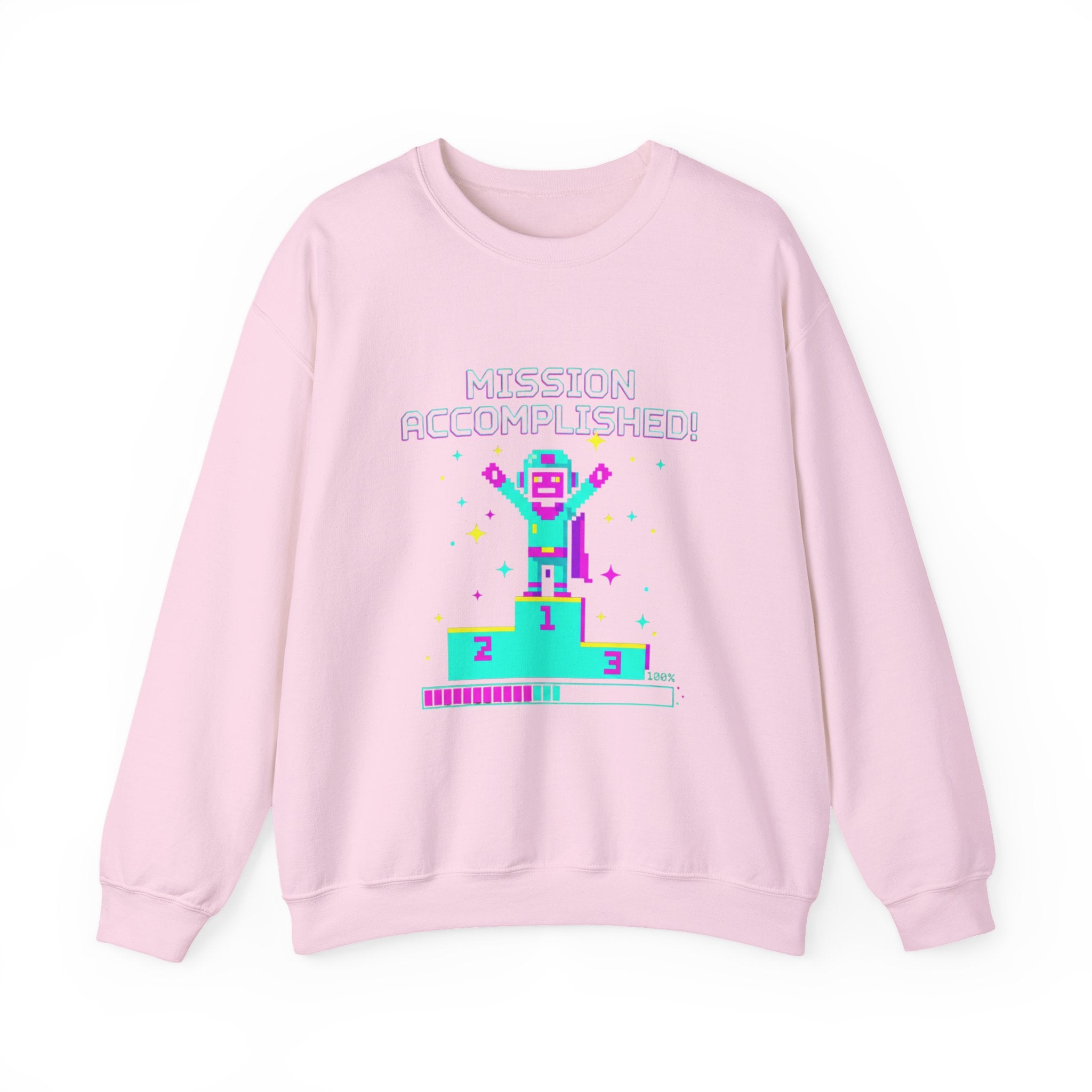 Pixel Champion Crewneck Sweatshirt | retro gaming, pixel art design