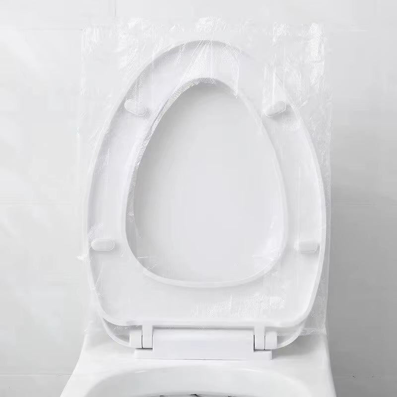 50-Pack Individually Wrapped Disposable Waterproof Toilet Seat Covers - Non-Slip Travel Protectors